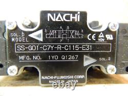 NACHI SS-G01-C7Y-R-C115-E31 Hydraulic Directional Control Valve 110V / 5060Hz