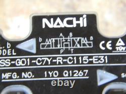 NACHI SS-G01-C7Y-R-C115-E31 Hydraulic Directional Control Valve 110V / 5060Hz