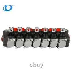 NEW 7 Spool Hydraulic Directional Control Valve 13 GPM, 3600 PSI, SAE Interface