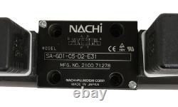 NEW Nachi SA-G01-C5-D2-E31 Hydraulic Solenoid Directional 4-Way Control Valve