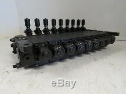 NEW Parker 9 Section Directional Hydraulic Control Valve 9 Spool