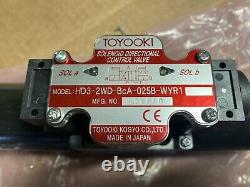 NEW TOYOOKI KOGYO HYDRUALIC DIRECTIONAL CONTROL VALVE HD3-2WD-BcA-025B-WYR1