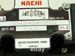 Nachi DSS-G06-C6-R-D2-E12 Hydraulic Directional Control Solenoid Valve 24VDC D08