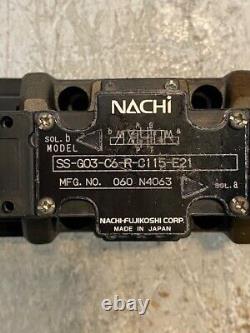 Nachi Hydraulic Solenoid Directional Control Valve SS-G03-C6-R-C115-E21