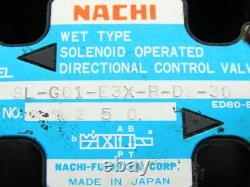 Nachi SL-G01-EX3-R-D-30 Solenoid Directional Control 2 Valve Manifold Assembly
