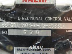 Nachi SS-G01-A04-R-D2-E9331A Hydraulic Directional Control Solenoid Valve 24VDC