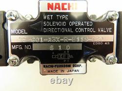 Nachi SS-G01-A3X-R-E115-E20 Hydraulic Directional Control Solenoid Valve 120V
