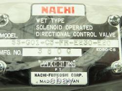 Nachi SS-G01-C5-FR-E230-E20 Hydraulic Directional Control Solenoid Valve 230VAC