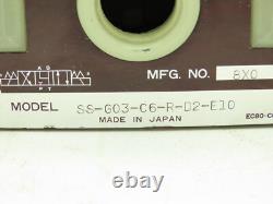 Nachi SS-G03-C6-R-D2-E10 Hydraulic Directional Control Wet Solenoid Valve 24VDC