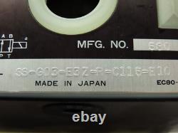 Nachi SS-G03-E3Z-R-C115-E10 Hydraulic Directional Control Solenoid Valve 120V