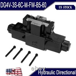 New Hydraulic Directional Control Valve For DG4V-3S-6C-M-FW-B5-60 110V/120V USA