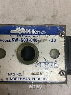 New Miller Northman Hydraulic Directional Valve Sw-g03-c40-r110-30