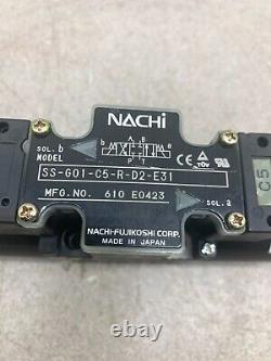 New No Box Nachi Hydraulic Directional Valve Ss-g01-c5-r-d2-e31 With 24vdc. Coil