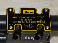 New Parker D1VW020BNJG7B Solenoid Hydraulic Directional Control Valve 24V 1.39A
