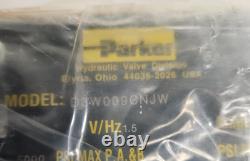 New Parker D3W009CNJW Hydraulic Directional Valve 24V DC PSI Max Module in Box
