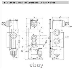 P40 Hydraulic Directional Speed Control Valves G Series Log Splitter Adjustable