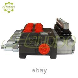 P40 SAE 13GPM 7 Spool Hydraulic Directional Control Valve Double Acting Cylinder