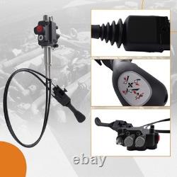 P80 Cable Remote Control Valve Kit 2 Spool 21GPM Hydraulic Directional 25MPa