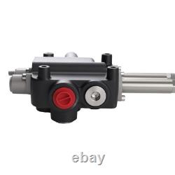 P80 Cable Remote Control Valve Kit 2 Spool 21GPM Hydraulic Directional 25MPa