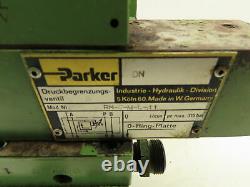 Parker D1VW /D3W Hydraulic Directional Flow Control Solenoid Valve Stack GREEN