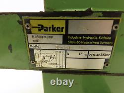 Parker D1VW / D3W Hydraulic Directional Flow Control Solenoid Valve Stack GREEN