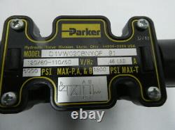 Parker D1VW020BNYCF91 Hydraulic Directional Control Valve 5000psi 120v-ac