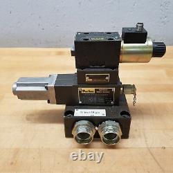 Parker D1VW1FNJDLJ575 Hydraulic Directional Control Valve Assembly with Manifold