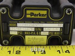 Parker D1VW20DNYCF 82 Hydraulic Directional Valve 120VAC 1500psi