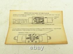 Parker D1VW20H570YF Hydraulic Directional Solenoid Pilot Valve 2-Pos D03 120V