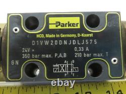Parker D1VW4CNJDLJ575 Hydraulic Directional Control Solenoid Valve 350 Bar