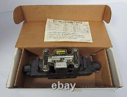 Parker D1vw 8c Nyc F 5 -75 Hydraulic Directional Valve 3 Pos 120vac Used