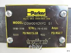 Parker D3W001CNYC Directional Valve Double Solenoid D3W Hydraulic 5000 PSI