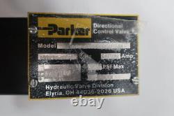 Parker D3W4BVY14X1555 Hydraulic Directional Control Valve 3000psi 120v-ac