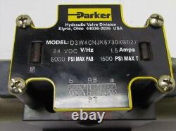 Parker D3W4CNJK5730XB027 24vdc Hydraulic Directional Control Valve