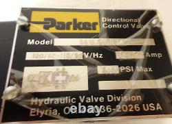 Parker D3w1evy Electric Solenoid Valve Hydraulic Controlvalve 120vac Directional