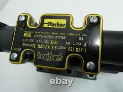 Parker D61VW004C4NYG5 Hydraulic Directional Control Valve 5000psi 120v-ac
