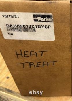 Parker D61VW012C1NYCF Hydraulic Directional Control Valve 120V AC NOS