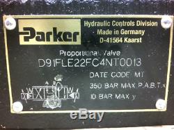 Parker D91FLE22FC4NT0013 Hydraulic Proportional Directional Servo Valve Used