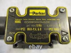 Parker DG1VW001C4NJG3W Hydraulic Directional Valve D08 24VDC Closed Center