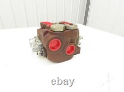 Parker Gresen 42-LC-20 Directional Control 2-Spool Hydraulic Valve 3-Position