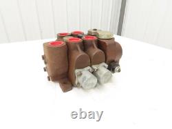 Parker Gresen 42-LC-20 Directional Control 2-Spool Hydraulic Valve 3-Position