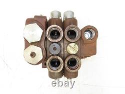 Parker Gresen 42-LC-20 Directional Control 2-Spool Hydraulic Valve 3-Position