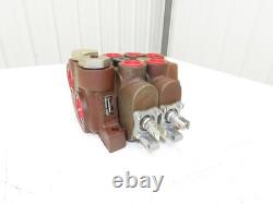 Parker Gresen 42-LC-20 Directional Control 2-Spool Hydraulic Valve 3-Position