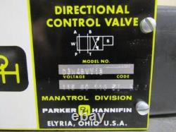 Parker Hannifin D3W4BVY13 Hydraulic Directional Control Solenoid Valve 115v
