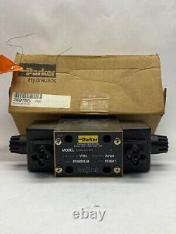Parker Hydraulic Directional Control Double Solenoid Valve 120V D3W4CNYWH
