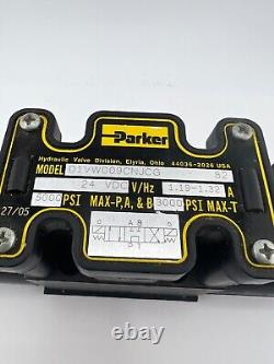 Parker Hydraulic Directional Flow Control Valve D1VW009CNJCG 5000 PSI 1.19-1.32A