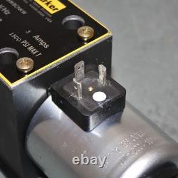 Parker Hydraulic Directional Valve D3W009CNKW, 12VDC, D05 NFPA, 3-Way, 27.7 gpm