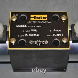 Parker Hydraulic Directional Valve D3W009CNKW, 12VDC, D05 NFPA, 3-Way, 27.7 gpm