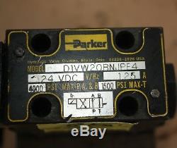 Parker Solenoid Directional VALVE ON MANIFOLD D1VW20BNJPF4 24VDC 4000PSI
