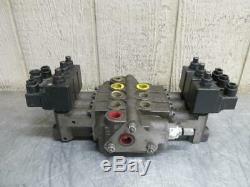 Prince SVW1BA-T11H Hydraulic Directional Control Valve 3 Spool Solenoid Operated